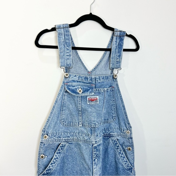 Vintage IKEDA 1910 100% cotton denim overalls M - Picture 3 of 14